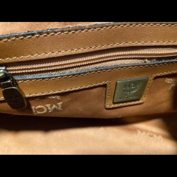 MCM Boston Visetos Bag Cognac - Picture 2 of 3
